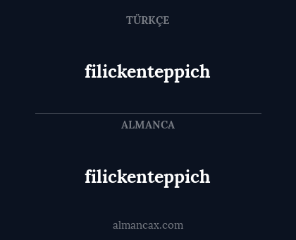 filickenteppich - filickenteppich