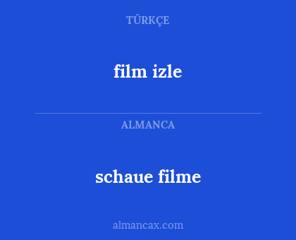 schaue filme - film izle