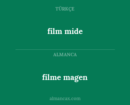 film mide - filme magen