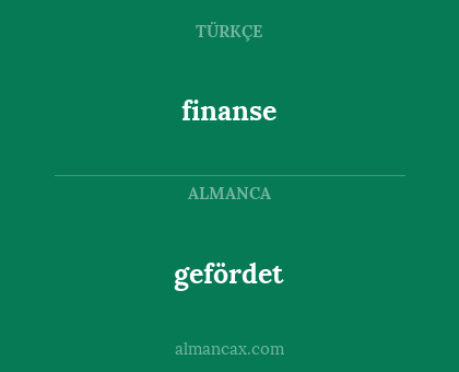 finanse - gefördet