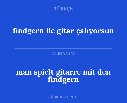 man spielt gitarre mit den findgern - findgern ile gitar çalıyorsun
