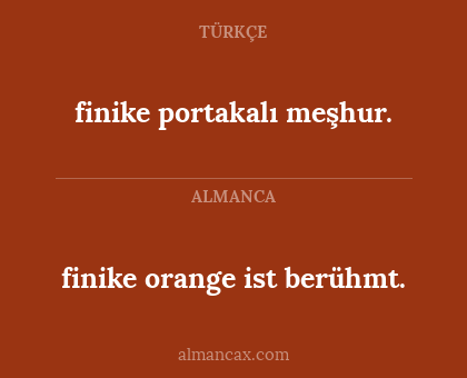finike orange ist berühmt. - finike portakalı meşhur.