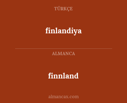 finnland - finlandiya
