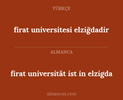 firat universitesi elziğdadir - firat universität ist in elzigda