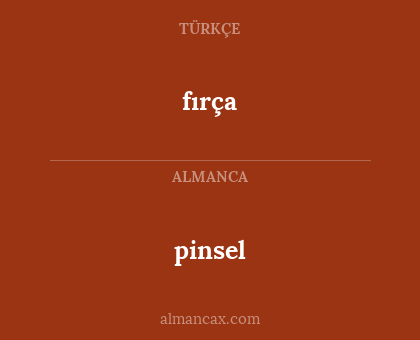 pinsel - fırça
