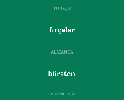 bürsten - fırçalar