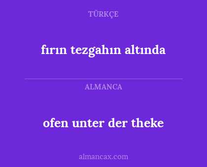 fırın tezgahın altında - ofen unter der theke