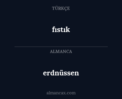 fıstık - erdnüssen