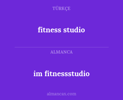 im fitnessstudio - fitness studio