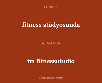 fitness stüdyosunda - im fitnessutudio