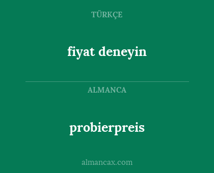 probierpreis - fiyat deneyin