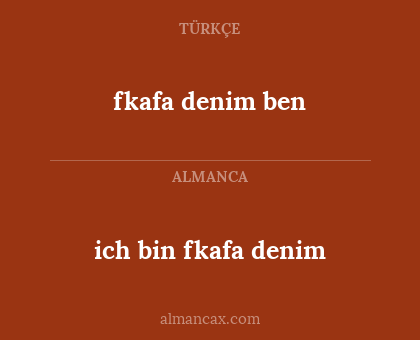 fkafa denim ben - ich bin fkafa denim
