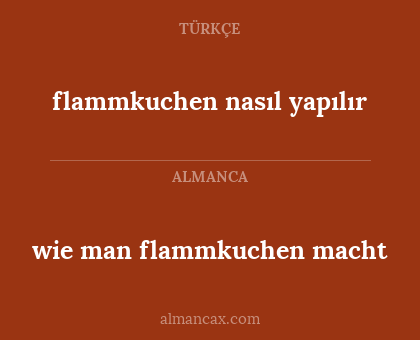wie man flammkuchen macht - flammkuchen nasıl yapılır