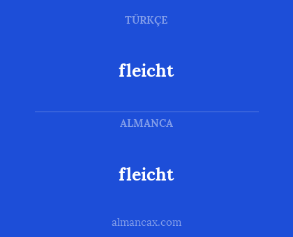 fleicht - fleicht