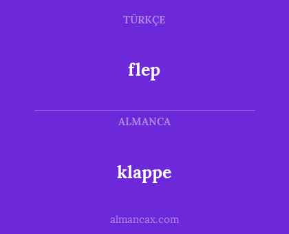 flep - klappe