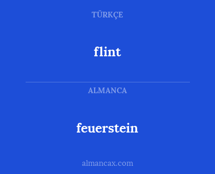 flint - feuerstein