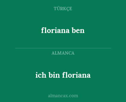 ich bin floriana - floriana ben