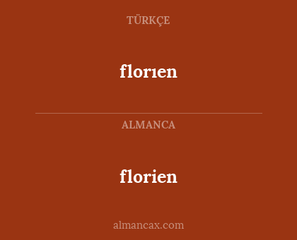 florien - florıen