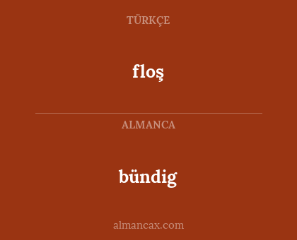 bündig - floş