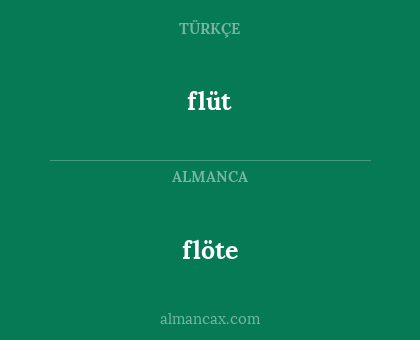 flöte - flüt