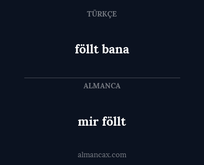 mir föllt - föllt bana