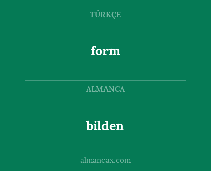 form - bilden