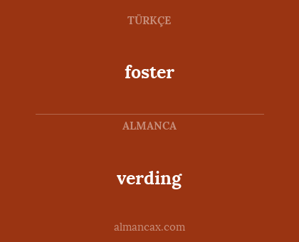 foster - verding