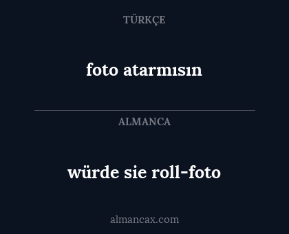 foto atarmısın - würde sie roll-foto