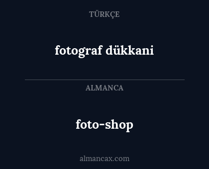 fotograf dükkani - foto-shop