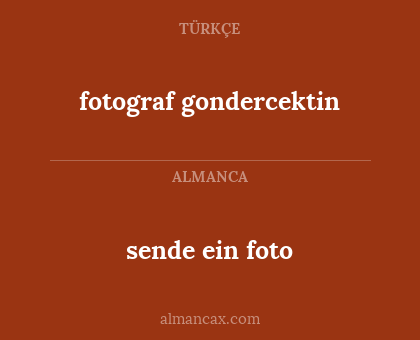 fotograf gondercektin - sende ein foto