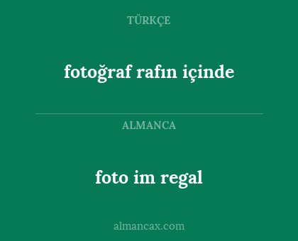 fotoğraf rafın içinde - foto im regal
