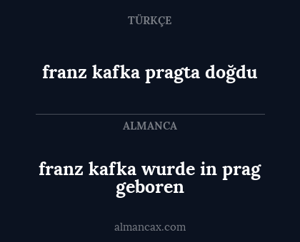 franz kafka wurde in prag geboren - franz kafka pragta doğdu