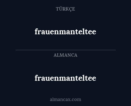 frauenmanteltee - frauenmanteltee