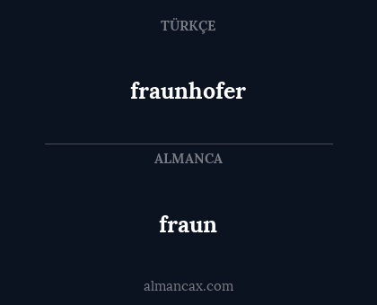 fraun - fraunhofer