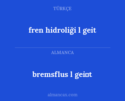 fren hidroliği l geit - bremsflus l gei̇t