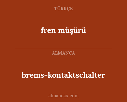 brems-kontaktschalter - fren müşürü