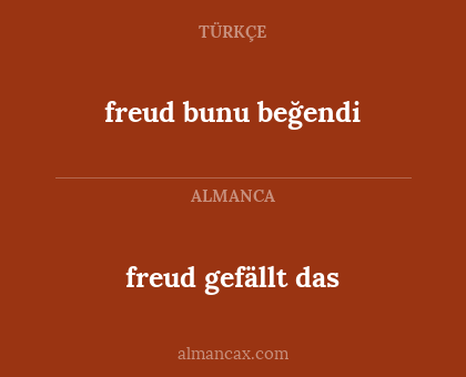 freud bunu beğendi - freud gefällt das