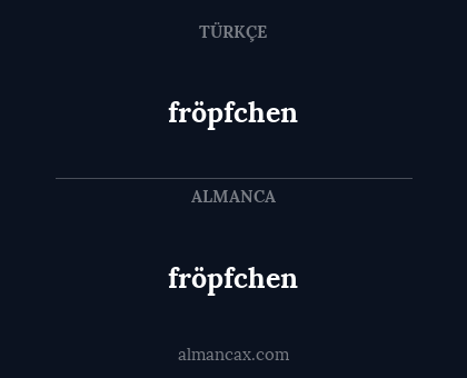 fröpfchen - fröpfchen