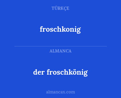 froschkonig - der froschkönig
