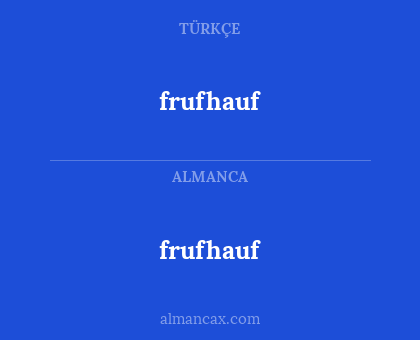 frufhauf - frufhauf