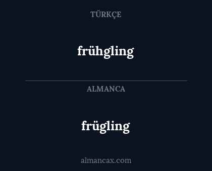 frühgling - frügling