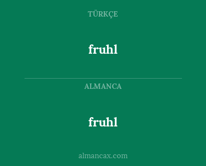 fruhl - fruhl