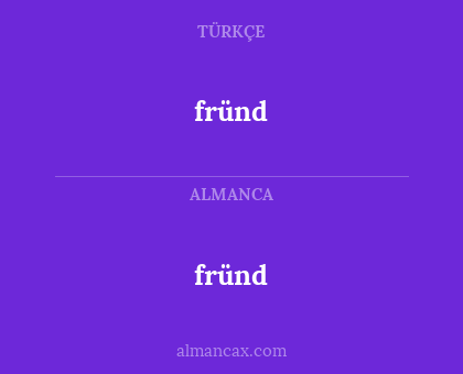 fründ - fründ
