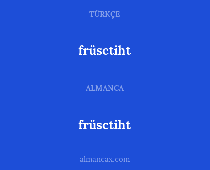 früsctiht - früsctiht