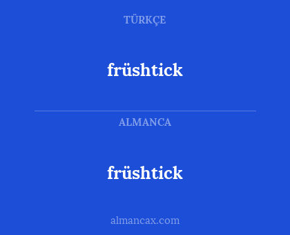 früshtick - früshtick