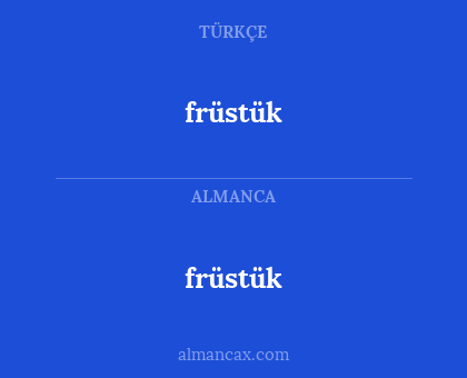 früstük - früstük