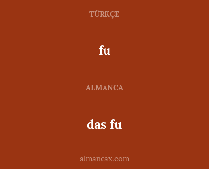 fu - das fu
