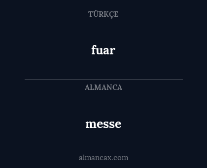 fuar - messe