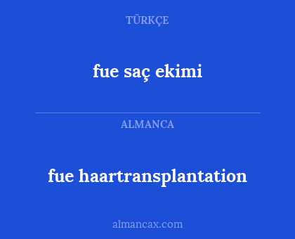 fue haartransplantation - fue saç ekimi