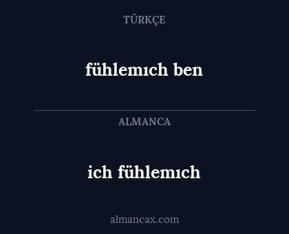ich fühlemıch - fühlemıch ben